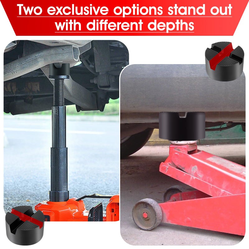 DEDC Floor Jack Pad,Universal Thickened Rubber Pinch Weld Jack Adapter Pad/Puck, Car Lift Frame Rail Protection Accessories -1 Pc - Image 3